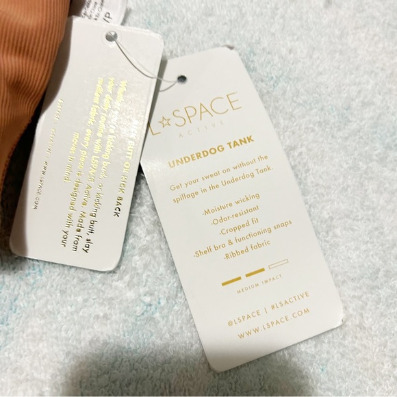 NEW L*Space Underdog Tank in Putty Size Small (S) - Picture 5 of 7